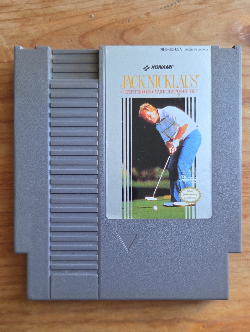 Jack Nicklaus' Greatest 18 Holes (Nintendo NES, 1990) Authentic Cart TESTED
